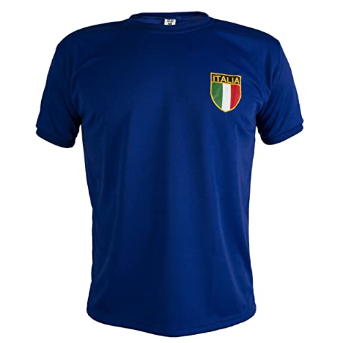 Italien Shirt Retro Fußball Kurzarm Herren - XL