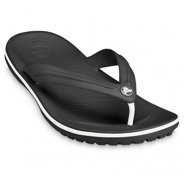 Crocs - Crocband Flip - Sandalen Gr M9 / W11 schwarz/grau