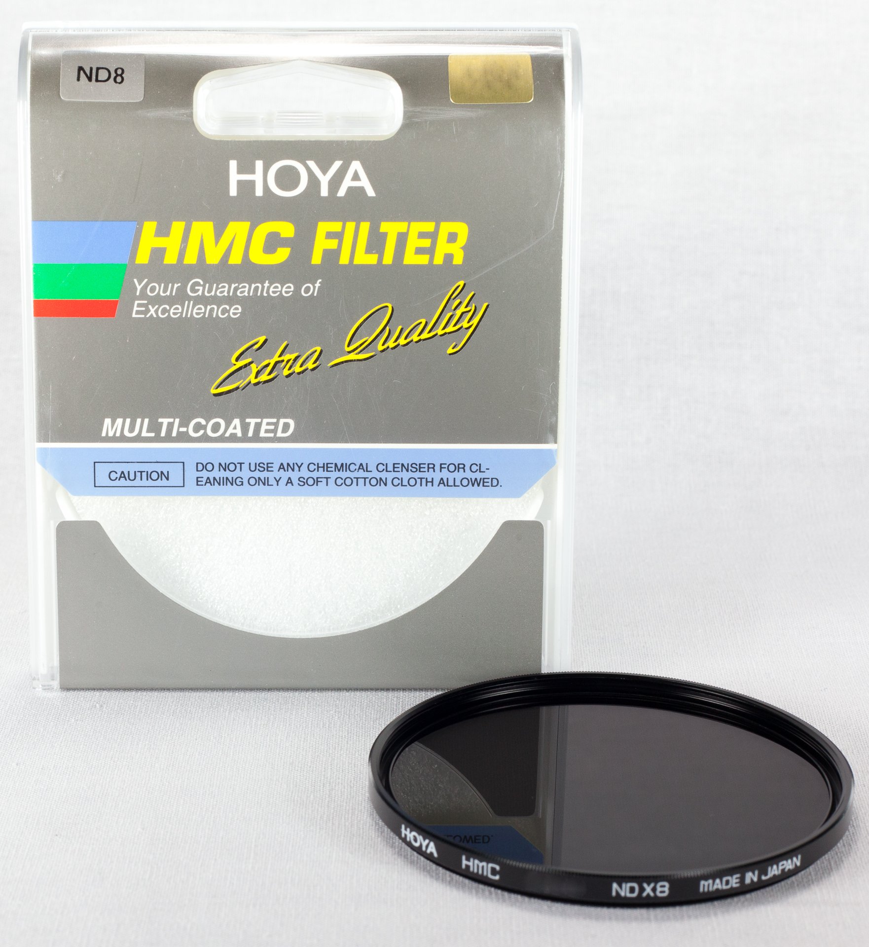 82mm 8X (0.9) mehrfachbeschichteter neutraler Glas-Filter von Hoya, ND8H82, Schwarz/Grau