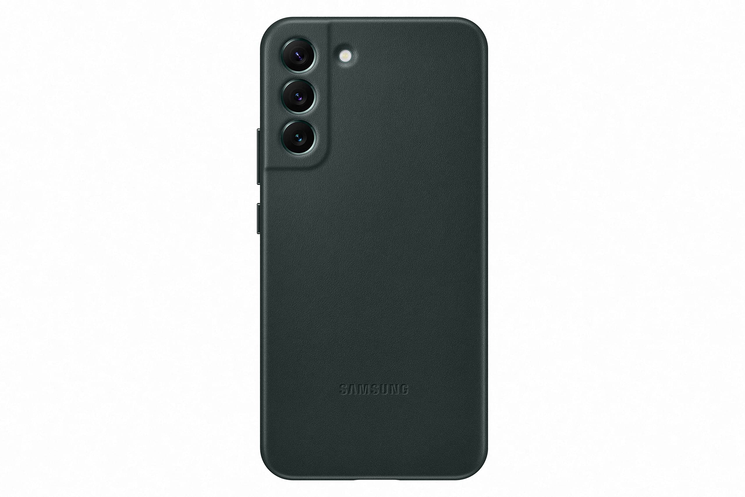 Samsung Leather Smartphone Cover EF-VS906 für Galaxy S22+, Handy-Hülle, echtes Leder, Schutz Case, stoßfest, premium, Grün