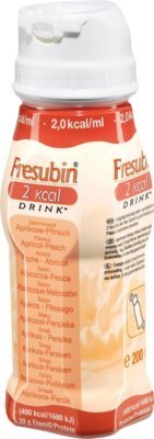 Fresenius Kabi Fresubin 2 kcal Drink Aprikose Pfirsich Trinkflasche, 24 x 200 ml, 1er Pack (1 x 5,5 kg)