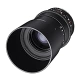SAMYANG 7857 100/3,1 Objektiv Makro Video DSLR Sony E manueller Fokus Videoobjektiv 0,8 Zahnkranz Gear, Makroobjektiv schwarz