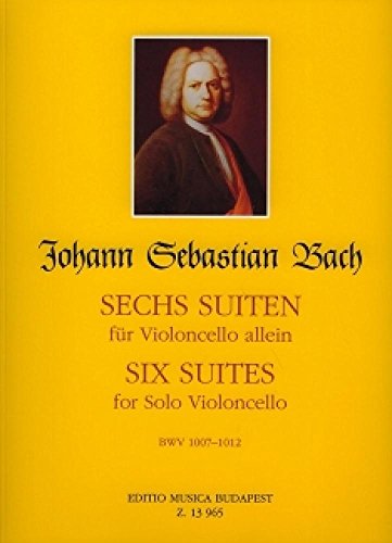 EMB (Editio Musica Budapest) BACH - SIX SUITES BWV 1007-1012 - CELLO SOLO Klassische Noten Cello