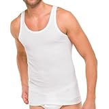 Schiesser Herren Achsel-Shirt Essentials 4er Pack, Farbe:Weiß (100);Größe:9/3XL