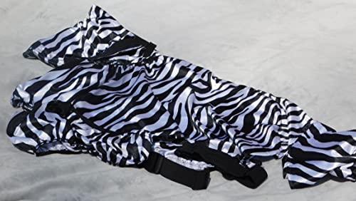 Ekzemerdecke Ekzemer Decke Fliegendecke mit Halsteil Minisehtty Shetty Zebra 60 70 80 90 100 cm Tysons (60)