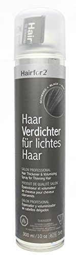Hairfor2 Haarverdichtungsspray schwarz, 1er Pack (1 x 300 g)