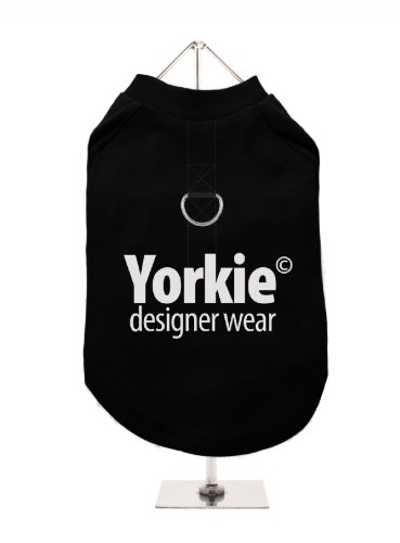 "YORKIE© Designer Wear" UrbanPup Hunde/T-Shirt (schwarz/mirror silver)