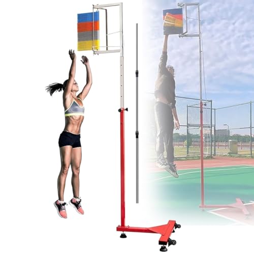 SATSAT 5,5–11,8 Fuß Vertikaler Sprungtester/Trainer, verstellbares Sprungmessgerät, Sprungtestgerät, für Volleyball-Slam-Dunk-Training und Vertikale Sprungverbesserung,B