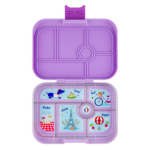 yumbox Original M Lunchbox - Brotdose 6 Fächer, mittelgroß | Bento Box für Kindergarten Kinder, Schule, Erwachsene (Lulu Purple)