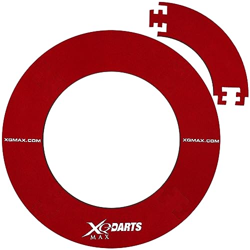 XQmax Surround Ring für Dartscheiben mit Farbauswahl Dartboards Umrandung Dart Auffangring (Rot)