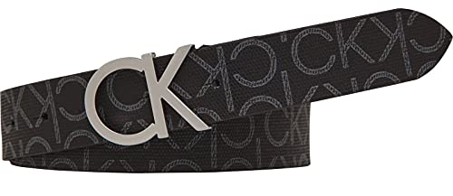 Calvin Klein Damen CK Mono Belt 3CM Gürtel, Schwarz (Black 0gj), 6621 (Herstellergröße: 80)
