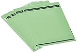 Leitz PC-beschriftbare Rückenschilder selbstklebend für Standard- und Hartpappe-Ordner, 125 Stück, Langes und schmales Format, 39 x 285 mm, Papier, grün, 16880055