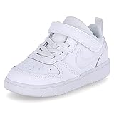 Nike Baby-Boys Court Borough Low 2 (TDV) Sneaker, White/White-White