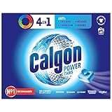 Calgon 4-in-1 Antikalk, schützt vor Kalk und hält Ihre Waschmaschine sauber – 48 Tabs