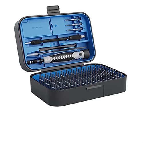 Werkzeugsatz 130-in-1-Schraubendreher-Set Präzisions-Schraubendreher-Kit CR-V magnetische Torx-Bits Werkzeugkasten für zu Hause (Color : 130 Blue)