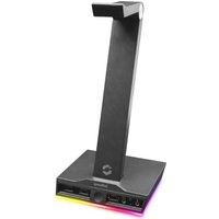 Speedlink EXCELLO Illuminated Headset Stand – Gaming Headset Ständer mit 7.1 Soundkarte – integrierter USB-Hub, schwarz
