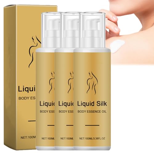 Liquid Silk Body Essence Oil, Liquid Silk Body Oil, Liquid Silk Body Essential Oil, Silk Oil Essence, Firming Extract Body Lotion (3PCS)