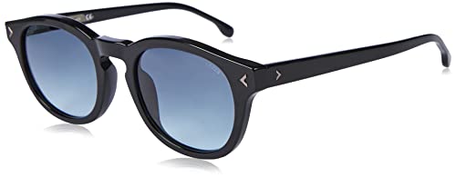 Lozza Unisex SL4284 Sunglasses, Black/Blue Shaded, 52