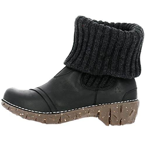 El Naturalista S.A N097 Soft Grain Yggdrasil, Damen Kurzschaft Stiefel, Schwarz (Black), 36 EU