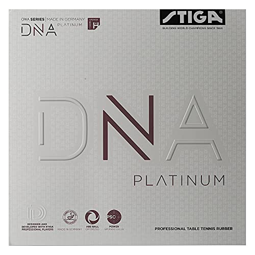 Stiga Unisex-Adult DNA Platinum XH Tischtennisbelag, Rot, 2.3