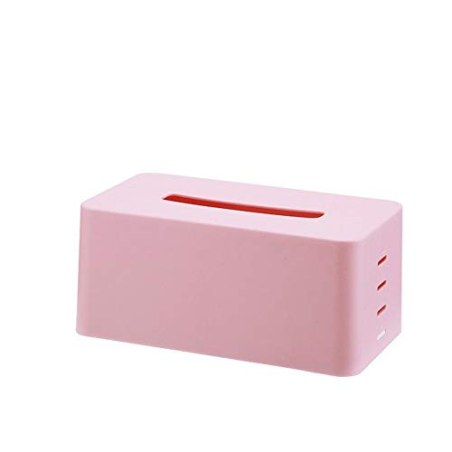 ZXGQF Tissue Box Kunststoff Lift Einstellbar Schritt-Typ Papierhandtuchhalter Für Zuhause BüroAuto Dekoration Hotel Zimmer Tissue Box Halter, Pink