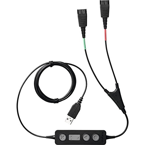 Jabra Link 265 Y-Trainings-Kabel mit USB und zwei QD-Anschlüssen für Supervisor in Contact-Centern