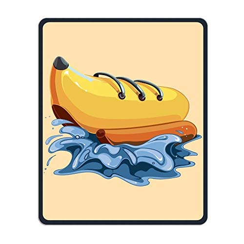 Präzise Nähte und dauerhaften Gelbe Bananen - Ski - und schafft Eine Einzigartige Mousepad Wasserfeste Büro - Forschung Spielen Mouse Pad - Mousepad