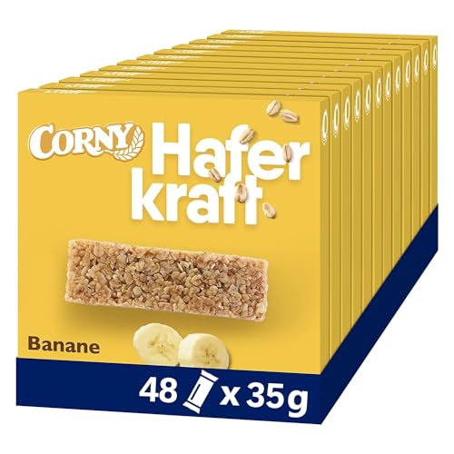 Haferriegel Corny Haferkraft Banane, Vollkorn & Vegan, 48x35g