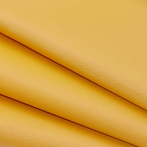 1 Stück große Größe 100 x 137 cm selbstklebende PU-Leder-Stoff-Aufkleber für Sofa-Reparaturflicken zum Aufkleben (gelb)