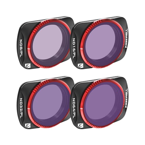 Freewell Bright Day ND/PL Hybridfilter für Osmo Pocket 3 – verbessern Sie Ihre Outdoor-Videos mit lebendigen Farben und ausgewogener Belichtung, 6er-Pack
