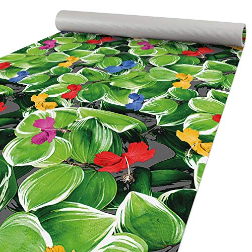 ANRO Küchenläufer Läufer Küchenteppich Flur Teppichläufer Polyester Pflegeleicht Tropikgarten 180x78cm