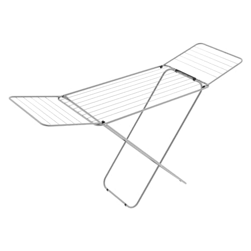 Colombo Stretch Glam mit Flügel, Stahl, Grau, 180 x 55 x 93 cm
