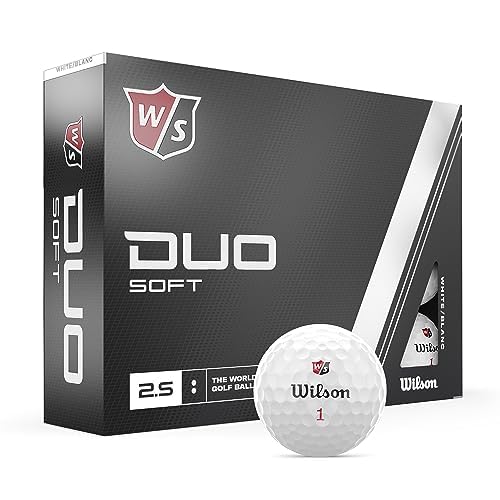 Wilson Staff Duo Soft Plus Golfbälle (12 Stück, weiß)