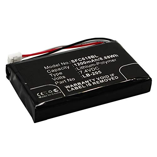 subtel® Qualitäts Akku kompatibel mit Safescan 6185, 131-0477, LB-205 1200mAh Ersatzakku Batterie