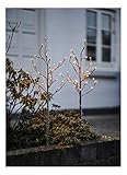 Sirius LED Baum Alex braun beschneit 2er Set 2 x 30 LED batteriebetrieben 80 cm Outdoor