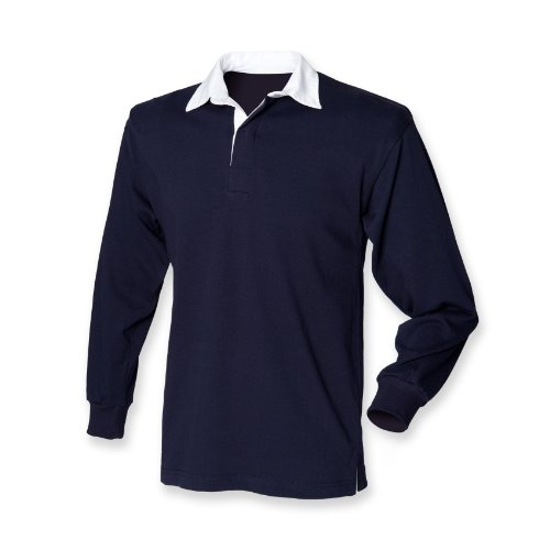 Front Row Langarm Rugby-Shirt Navy L