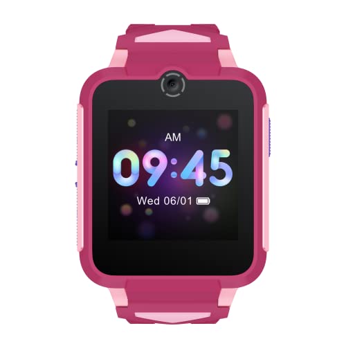 TCL MOVETIME MT42X – Smartwatch für alle Familie – Smart Watch mit GPS – sofortige Kommunikation mit Kindern über 4G – Teilen von Lokalisierung in Direct – Akku mit Langer Lebensdauer – Sakura Pink