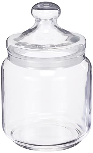 Luminarc ARC 34818 Big Pot Club Dose mit Deckel, Vorratsglas, Bonbondose, 1.5 Liter, Glas, transparent, 1 Stück