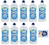 9er-Pack RIO Bum Bum Pavimenti Talco, Bodenreiniger mit Alkohol, Talk Duft,1Lt + 1er-Pack Kostenlos Felce Azzurra Talkumpuder, 100g-Beutel