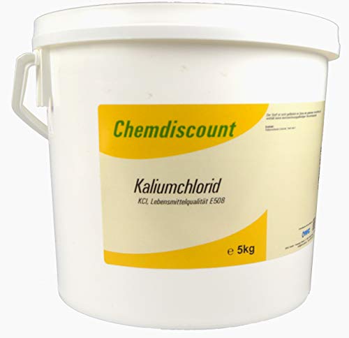 Chemdiscount 5kg Kaliumchlorid in Lebensmittelqualität E508