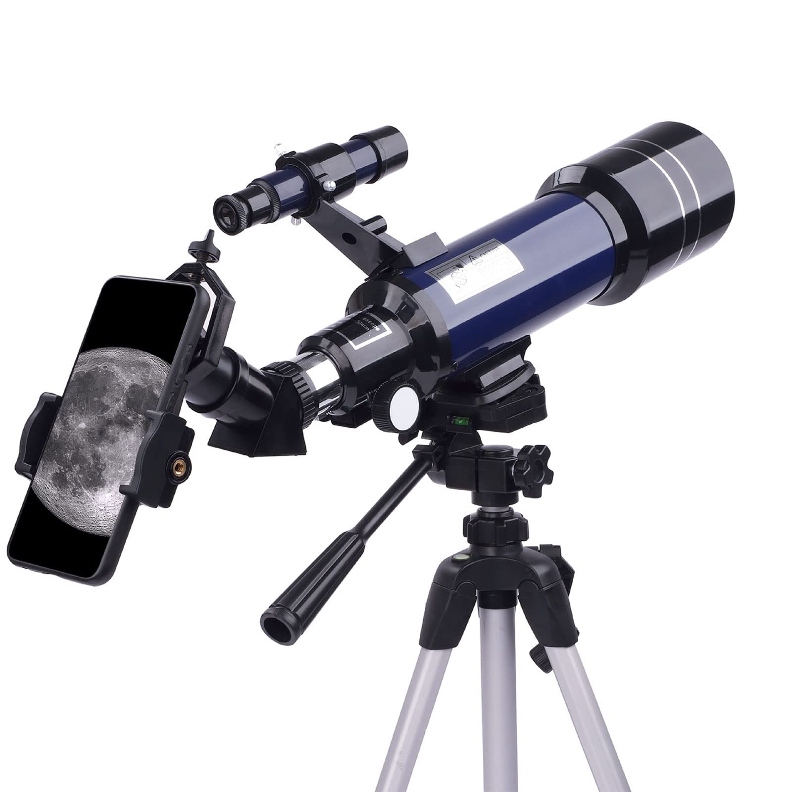 Spacmirrors 70-mm-Astronomisches Teleskop, Teleskope für die Astronomie, tragbares Teleskop für Kinder, Teleskop perfekt für Kinder, Kinder, Teenager