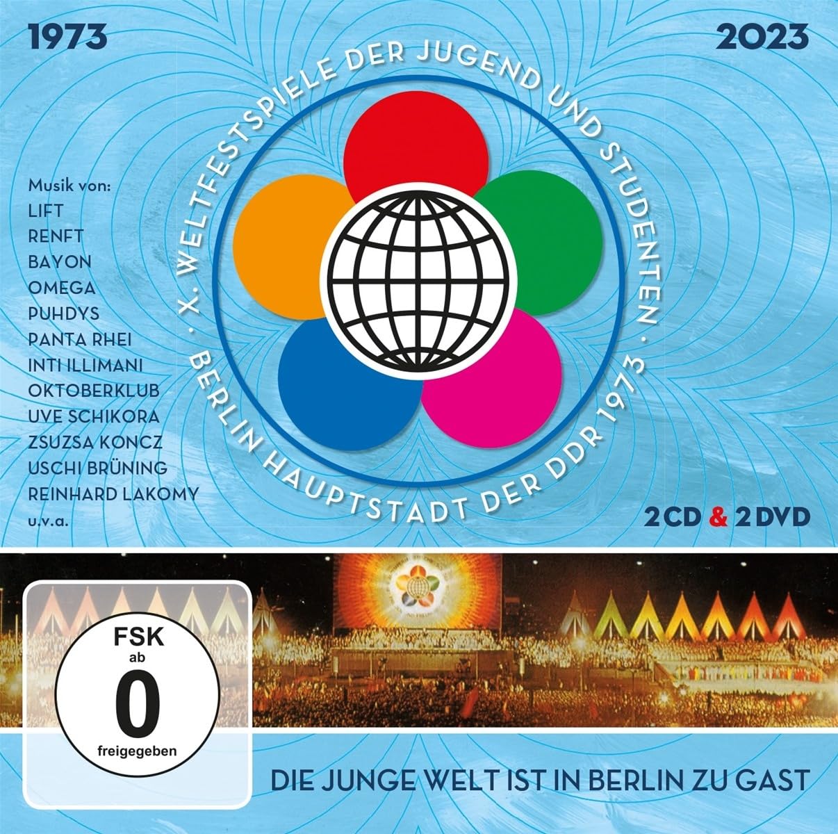 50 Jahre Weltfestspiele: DIE JUNGE WELT IST IN BERLIN ZU GAST, 2CD+2DVD