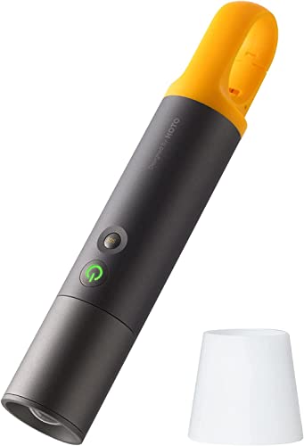 HOTO LED Taschenlampe, Taktische Zoombare Taschenlampe mit 5 Modi (SOS & Stroboskop), USB Aufladbar Extrem Hell 1000 Lumen Taschenlampe mit Tragbarem Häkchen, für Camping Wandern Notfall