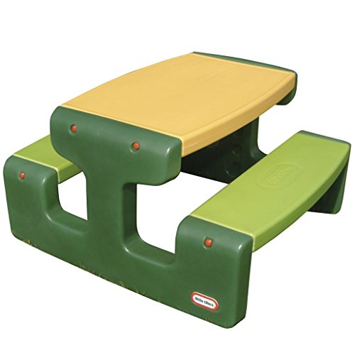 Little Tikes Großer Picknicktisch - Platz für bis zu 6 Personen - Für Hausaufgaben, Projekte und Spiele - Evergreen