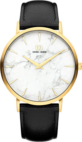Danish Design Herren Analog Quarz Uhr mit Leder Armband IQ51Q1217