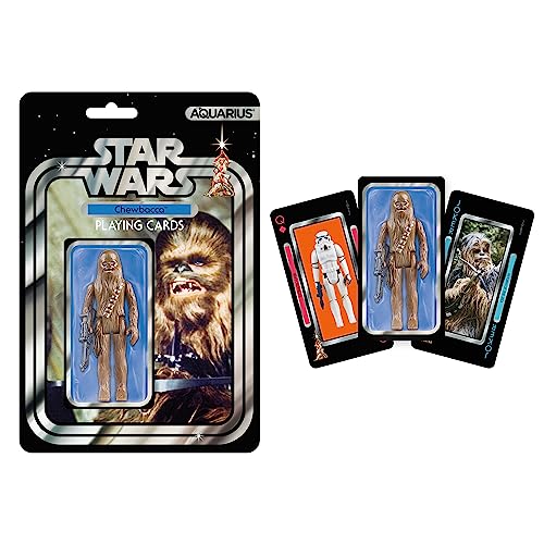Aquarius Star Wars Chewbacca Premium-Spielkarten – Chewbacca-Themendeck für Ihre Lieblingskartenspiele – Offiziell lizenziertes Star Wars Merchandise & Sammlerstücke