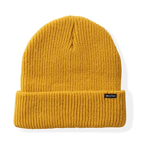 Brixton Unisex Becket Beanie Hat, Mustard, One Size