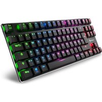 Sharkoon PureWriter TKL RGB - Tastatur - Hintergrundbeleuchtung - USB - Deutsch - Schlüsselschalter: Kailh Red