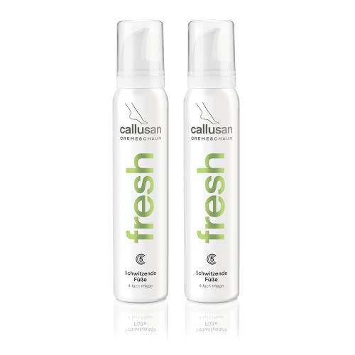 Callusan - Fresh - Cremeschaum für schwitzende Füße - 2x 125 ml