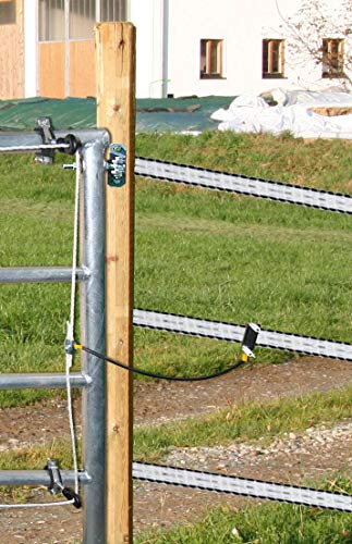 AKO Elektro-Set für Weidetore, für maximale Hütesicherheit - Druck- und Scheuerschutz für Ihr Weidetor - Einfache Montage ohne Werkzeug - Höchste Hütesicherheit, auch am Tor